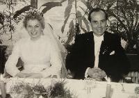 Das Brautpaar Heinz Breuer und Ria Helga geb. Krupp