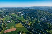 Der General-Anzeiger zeigt eine großartige Aufnahme mit Blick auf die A3 im Siebengebirge